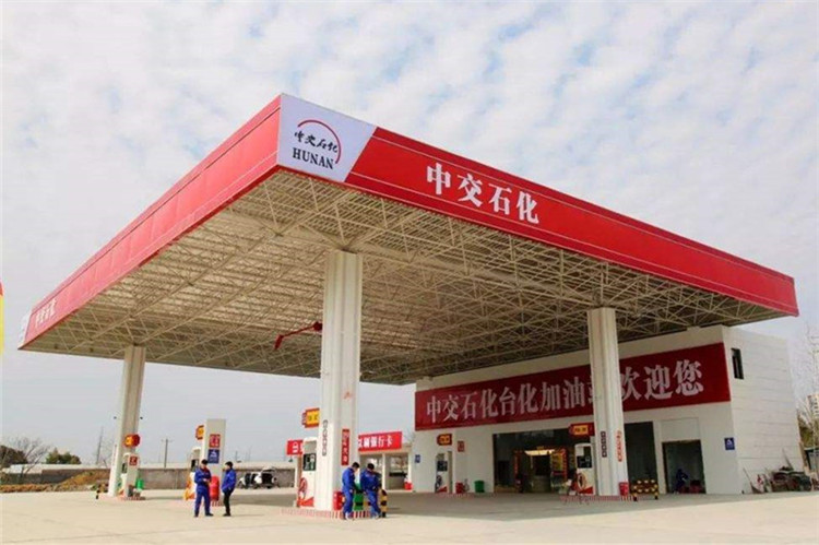 达州加油站钢结构网架案例6